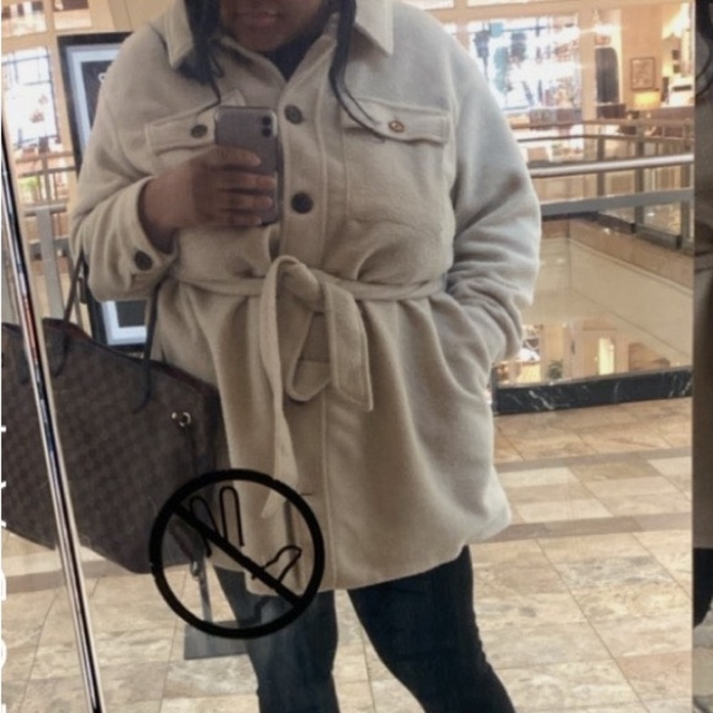 Button down pea coat